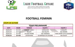 COUPE DE GUYANE SENIORS FÉMININES