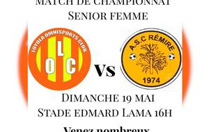 14e JOURNÉE DE CHAMPIONNAT SENIOR FÉMININES  LOYOLA / ASC REMIRE