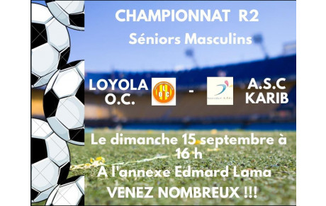 DIMANCHE 15 à 16H annexe Edmar LAMA    LOYOLA OC / ASC KARIB